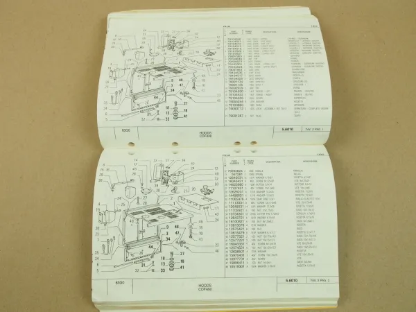 Fiat Allis FR130 Parts catalog Ersatzteilkatalog Catalogo parti di ricambio 1990