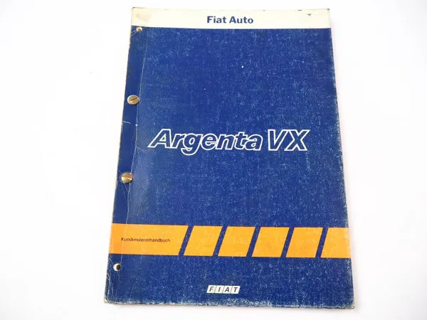 Fiat Argenta VX SX Volumex 132 Reparaturanleitung Werkstatthandbuch 1984