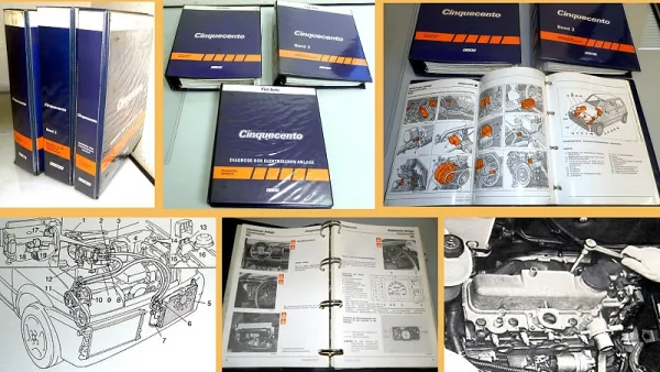 Fiat Cinquecento Werkstatthandbuch Reparaturanleitung + Elektrik 1992 - 1996