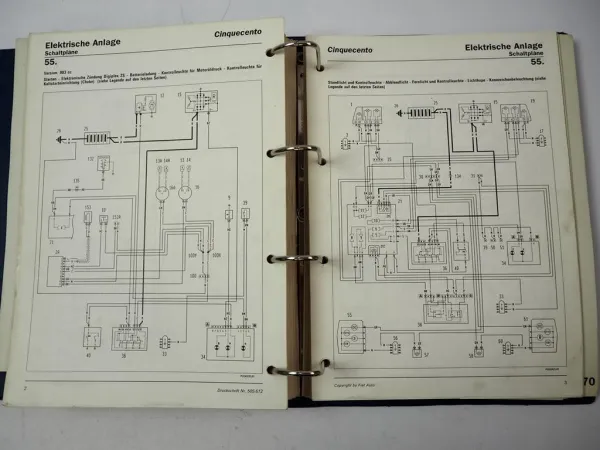 Fiat Cinquecento Werkstatthandbuch Reparaturanleitung + Elektrik 1992 - 1996