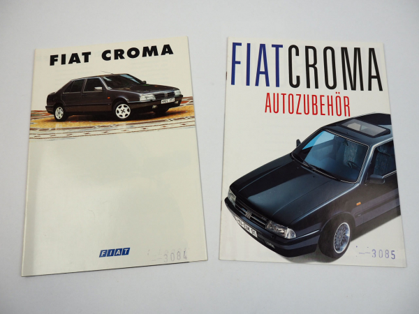 Fiat Croma 2x Prospekt Zubehör 1991
