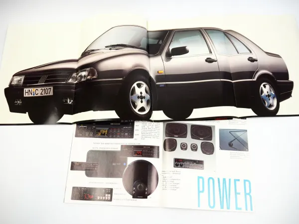 Fiat Croma 2x Prospekt Zubehör 1991