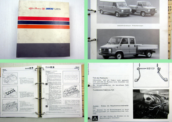 Fiat Ducato Baureihe 1986 Werkstatthandbuch Reparaturanleitung auch 4x4
