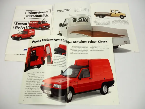 Fiat Ducato Fiorino 4x Prospekt 1991 bis 1994