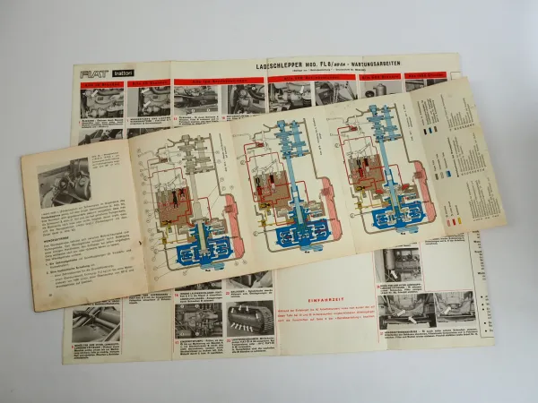 Fiat FL8 80 CA Betriebsanleitung 1964 Kettenschlepper Bedienung Wartung