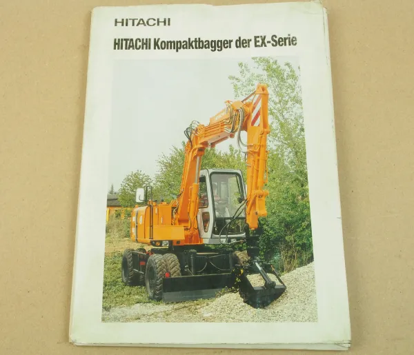 Fiat Hitachi EX Bagger Mappe mit Prospekten + Beschreibungen Informationen 90er