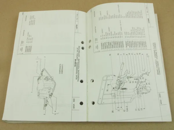 Fiat-Hitachi FD175 Raupe Ersatzteilliste Parts Catalog Parti ricambio 1992