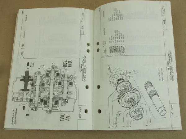 Fiat-Hitachi FD175 Raupe Ersatzteilliste Parts Catalog Parti ricambio 1992