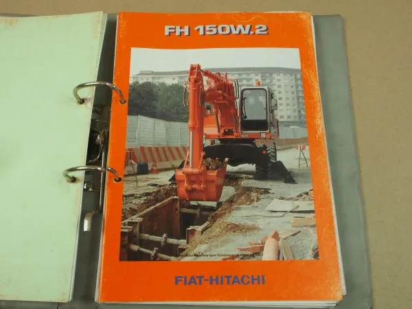 Fiat Hitachi FH150W TG.2 Bagger Technische Daten Service Werkstatthandbuch ca 94