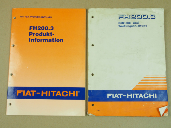Fiat Hitachi FH200.3 Bagger Bedienungsanleitung Wartung und Produktinformation