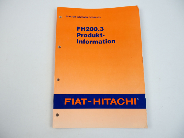 Fiat Hitachi FH200.3 Bagger Produktinformation 1994