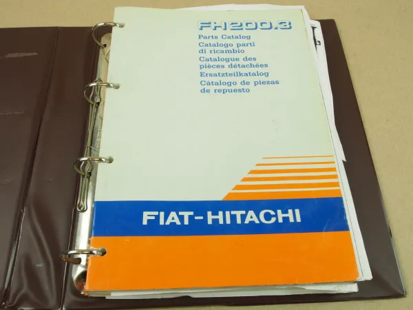 Fiat Hitachi FH200.3 Ersatzteilliste Parts List Catalogo Parti di ricambi 11/93