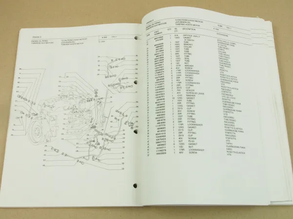 Fiat Hitachi FH220.3 Ersatzteilliste Parts List Catalogo Parti di ricambi 2/1994