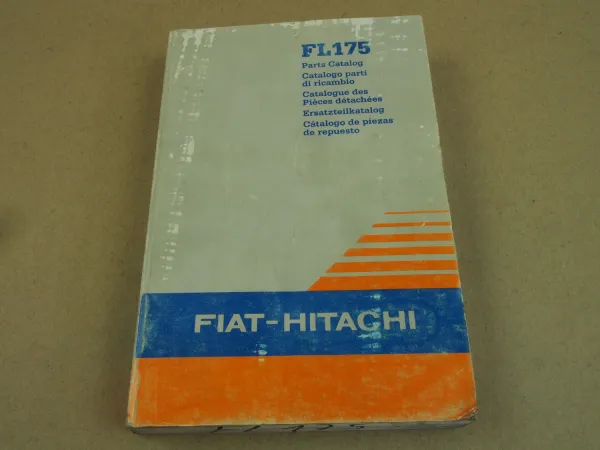Fiat-Hitachi FL175 Raupe Ersatzteilliste Parts Catalog Parti ricambio 1992