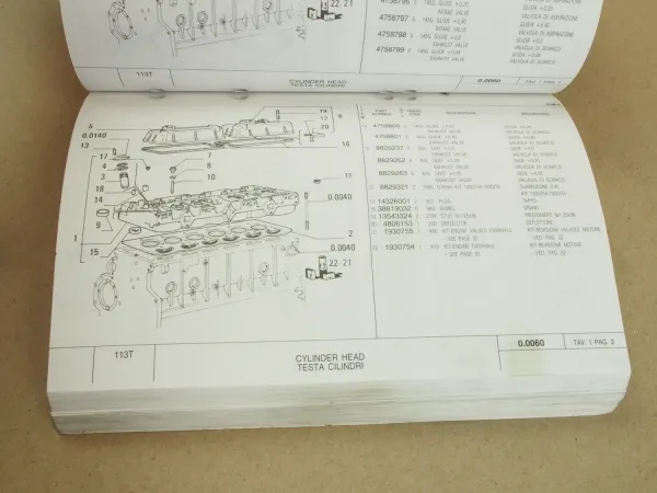 Fiat-Hitachi FL175 Raupe Ersatzteilliste Parts Catalog Parti ricambio 1992