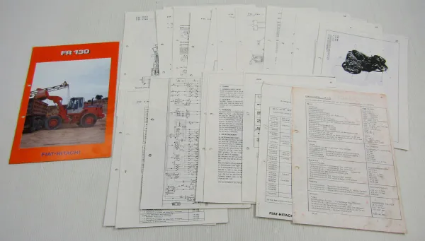 Fiat Hitachi FR 130 Radlader Einstelldaten Wartungsanleitung Merkmale