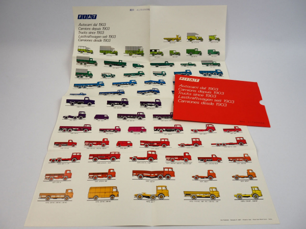 Fiat Lastkraftwagen Autocarri Trucks 1903 bis 1973 Poster