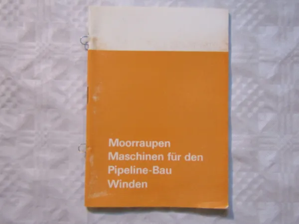 Fiat Moorraupen Maschinen für Pipeline-Bau Winden Verkaufsargumente Daten 1970