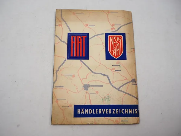 Fiat NSU Händlerverzeichnis Deutschland BRD 1963