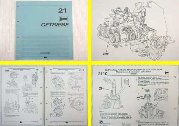 Fiat Palio Brava Brava Strada Getriebe C514.5.15 Werkstatthandbuch 2000