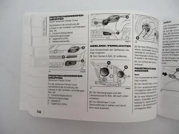 Fiat Panda 4x4 Cross Van Betriebsanleitung Bedienungsanleitung Bordbuch 4/ 2019