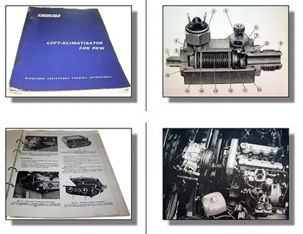 Fiat PKW + 125 special 130 Luft Klimatisator Werkstatthandbuch 1970