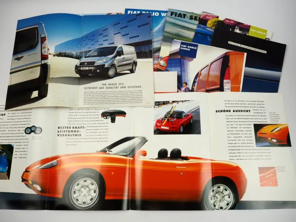 Fiat PKW Programm Palio Coupe Tipo Punto Tempra Ulysse 11x Prospekt 1990/2007