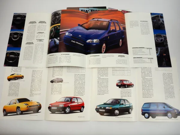 Fiat PKW Programm Palio Coupe Tipo Punto Tempra Ulysse 11x Prospekt 1990/2007