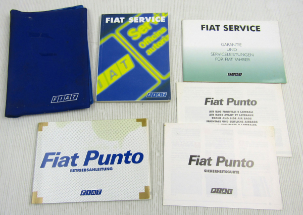 Fiat Punto 188 Betriebsanleitung Bordmappe Bedienungsanleitung Serviceheft 2001