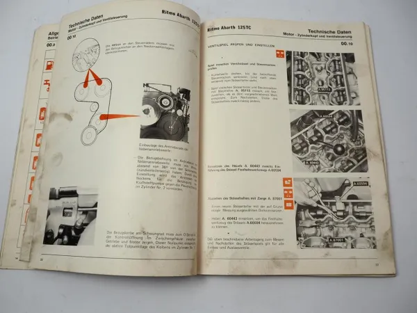 Fiat Ritmo Abarth 125TC Werkstatthandbuch Reparaturanleitung 1981