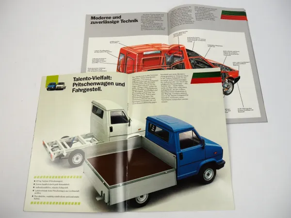 Fiat Talento Fiorino Ducato Transporterprogramm 3x Prospekt 1988/89