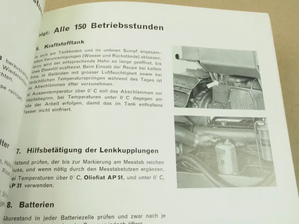 Fiat trattori AD9 Planierraupe Betriebsanleitung Bedienung Ersatzteiliste 74/75