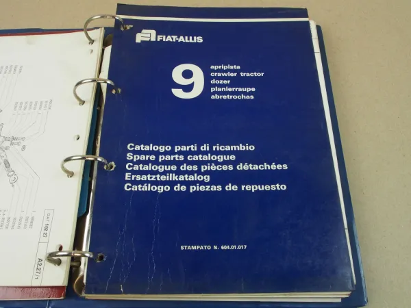 Fiat trattori AD9 Planierraupe Betriebsanleitung Bedienung Ersatzteiliste 74/75