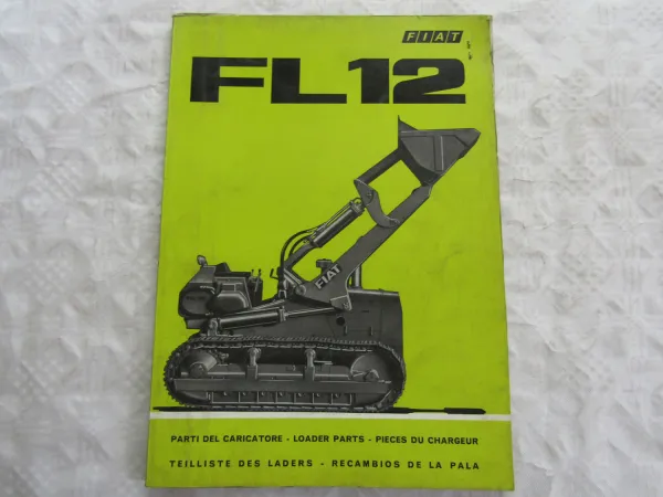 Fiat trattori FL12 Laderaupe Ersatzteilliste Parts List Parti ricambio 3/1968