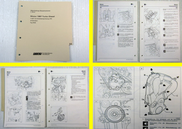 Fiat Ulysse Scudo 2,0l Motor JTD Werkstatthandbuch 1999