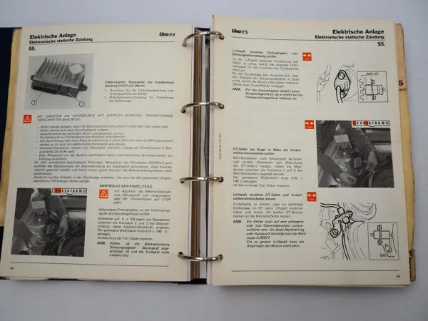 Fiat Uno 45 - 70S & 1.3 Turbo i.e. Werkstatthandbuch Reparaturanleitung 1986