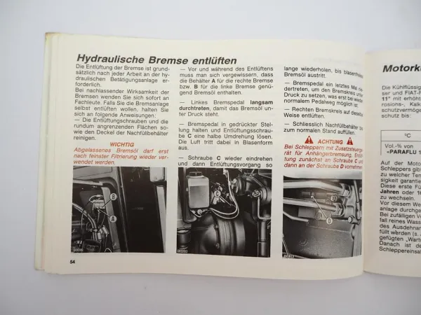 Fiatagri Fiat 110-90 Traktor Betriebsanleitung Bedienung Wartung 1987