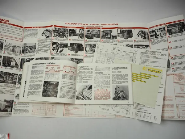 Fiatagri Fiat 45-66 45-66DT Betriebsanleitung Bedienungsanleitung Wartung 1990