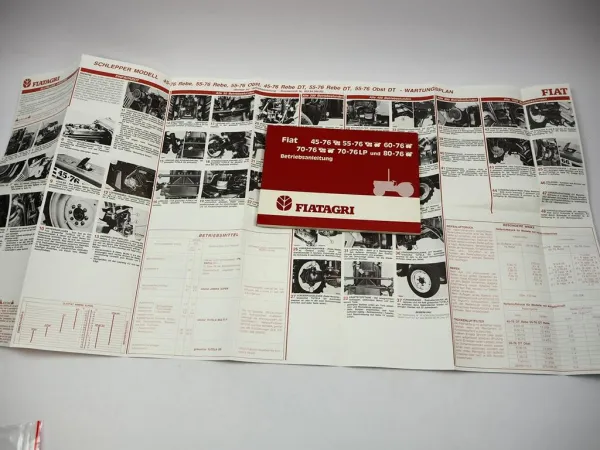 Fiatagri Fiat 45-76 55- 60- 70- 80-76 Obst Rebe Betriebsanleitung Bedienungsanleitung
