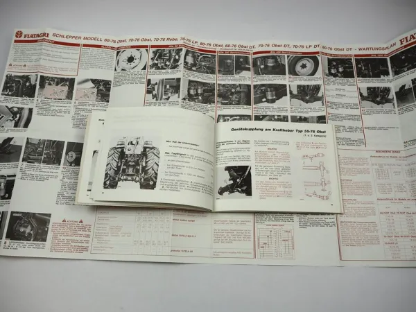 Fiatagri Fiat 45-76 55- 60- 70- 80-76 Obst Rebe Betriebsanleitung Bedienungsanleitung
