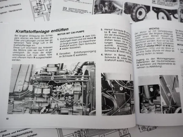 Fiatagri Fiat 70-66 80-66 Betriebsanleitung Bedienung Wartung Schaltplan 1984
