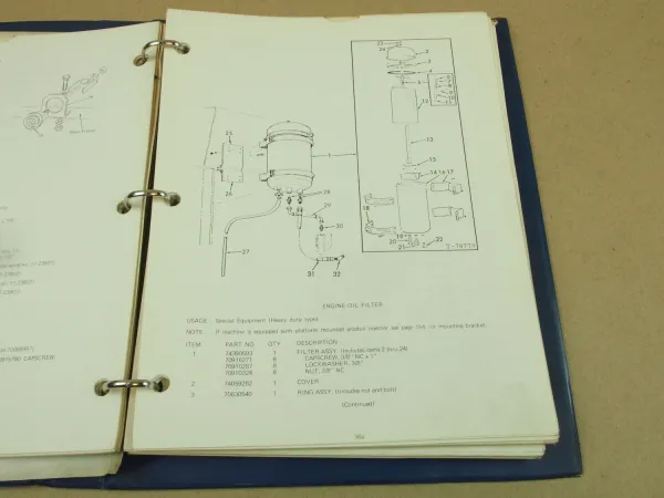 FiatAllis 745H-B Wheel Loader Parts Catalog Ersatzteilliste in engl. 1976