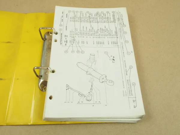 FiatAllis FE14 Bagger Ersatzteilliste Parts Catalog Parti ricambio 1981