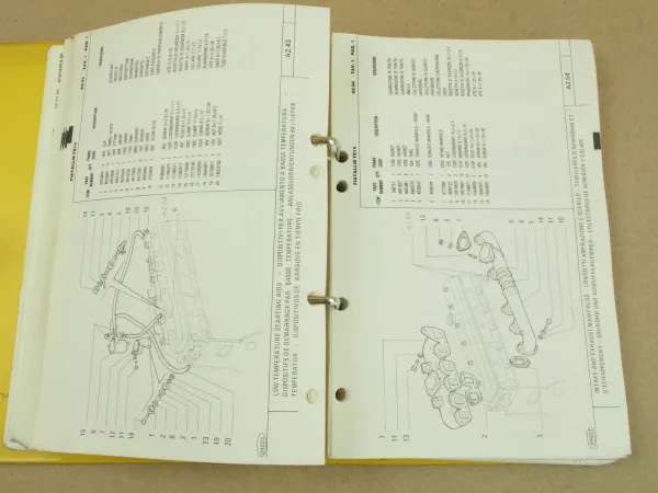 FiatAllis FE14 Bagger Ersatzteilliste Parts Catalog Parti ricambio 1981