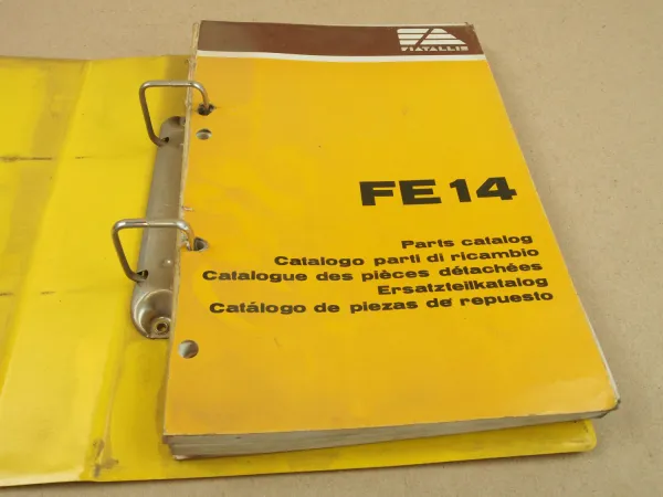 FiatAllis FE14 Hydraulikbagger Ersatzteilliste Parts Catalog Parti ricambio 1982