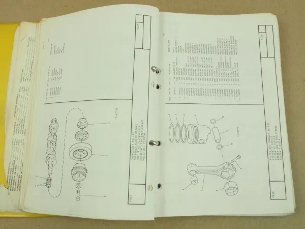 FiatAllis FR15 Radlader Ersatzteilliste Parts Catalog Parti ricambio 1982