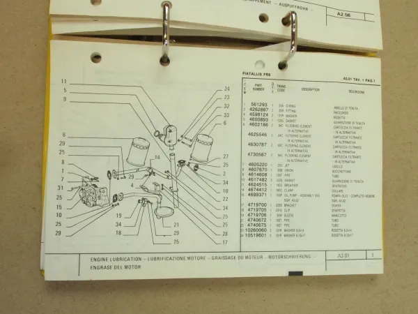 FiatAllis FR9 Radlader Ersatzteilliste Parts Catalog Parti ricambio 5/1983