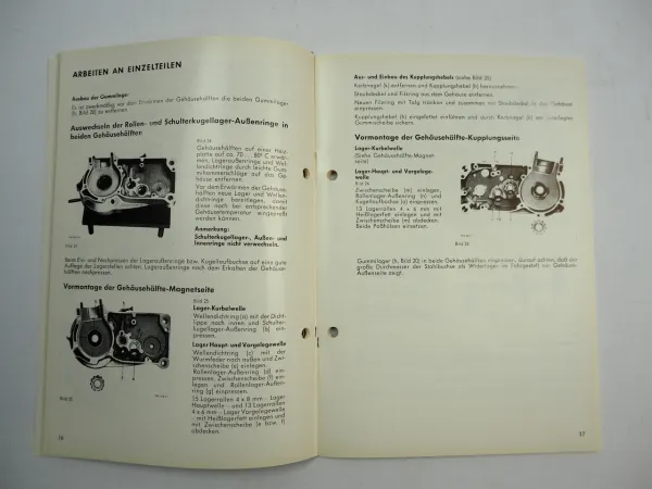 Fichtel Sachs 100 4 4S Motor Werkstatthandbuch Reparaturanleitung 1972