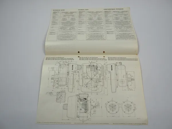 Fichtel Sachs SB 126 151 Rasenmäher Motor Typblatt 1977 Preisliste