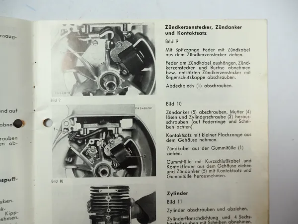 Fichtel Sachs Stamo SB 93 Motor Rasenmäher Werkstatthandbuch Ersatzteilliste
